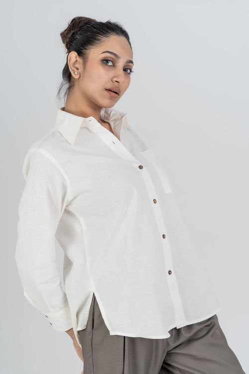 Load image 1 in gallery view. Mad Koffee Shirts Women’s Long Shirt - Bright White