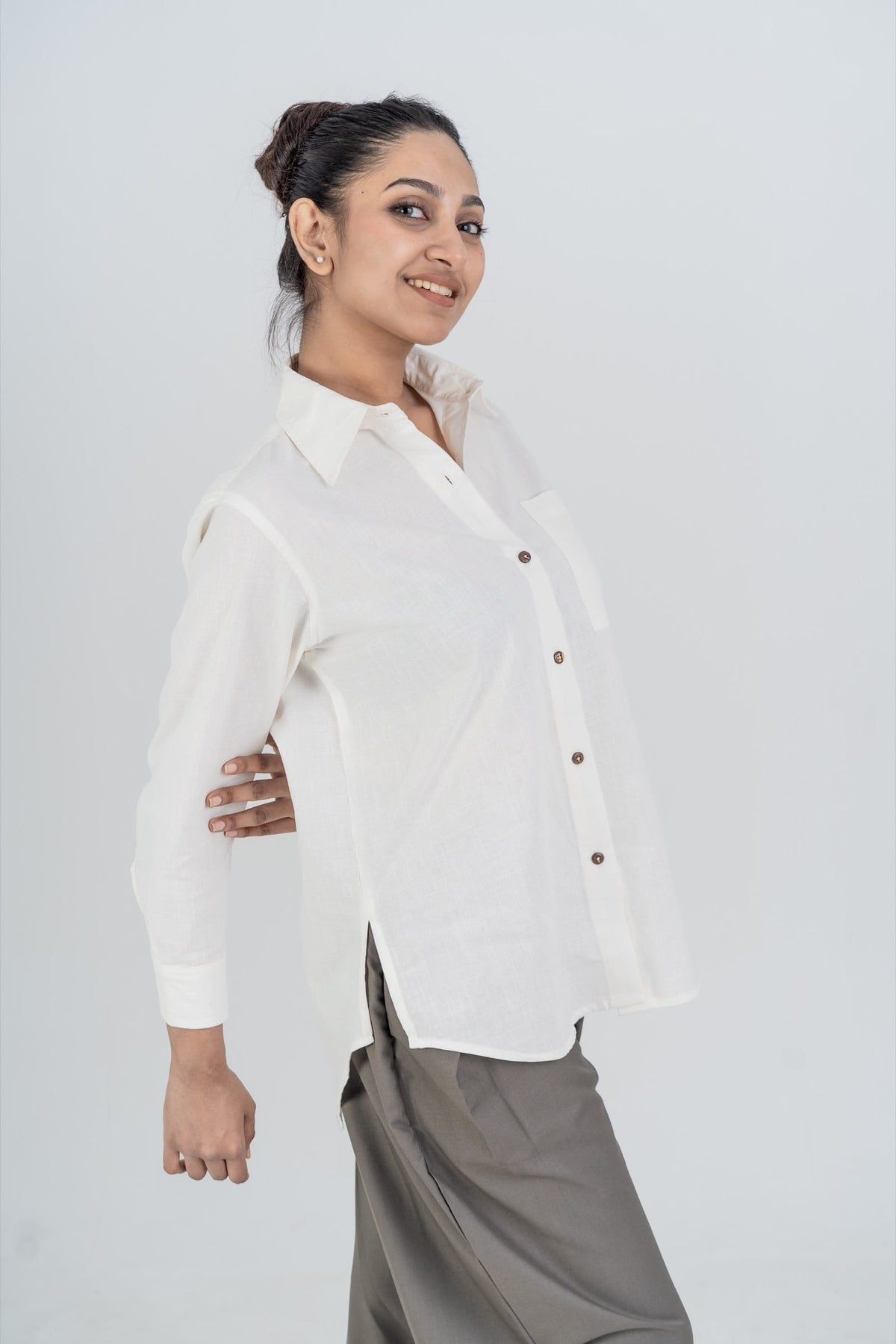 Mad Koffee Shirts Women’s Long Shirt - Bright White