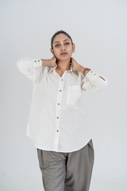 Load image 2 in gallery view. Mad Koffee Shirts Women’s Long Shirt - Bright White