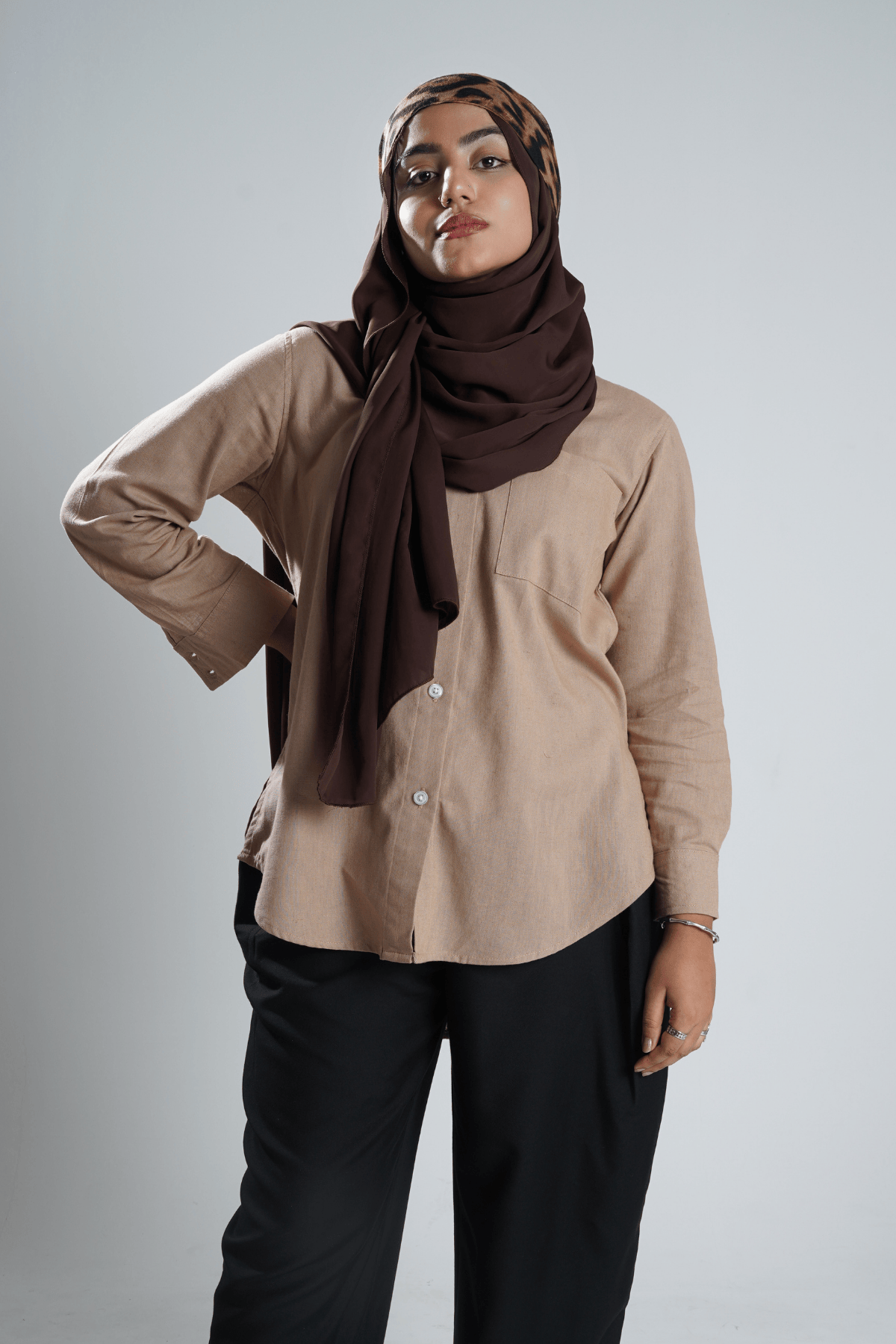 Mad Koffee Shirts Women’s Long Shirt - Camel