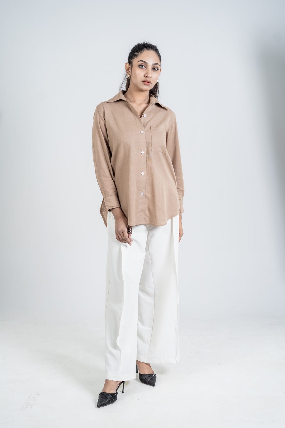 Mad Koffee Shirts Women’s Long Shirt - Camel