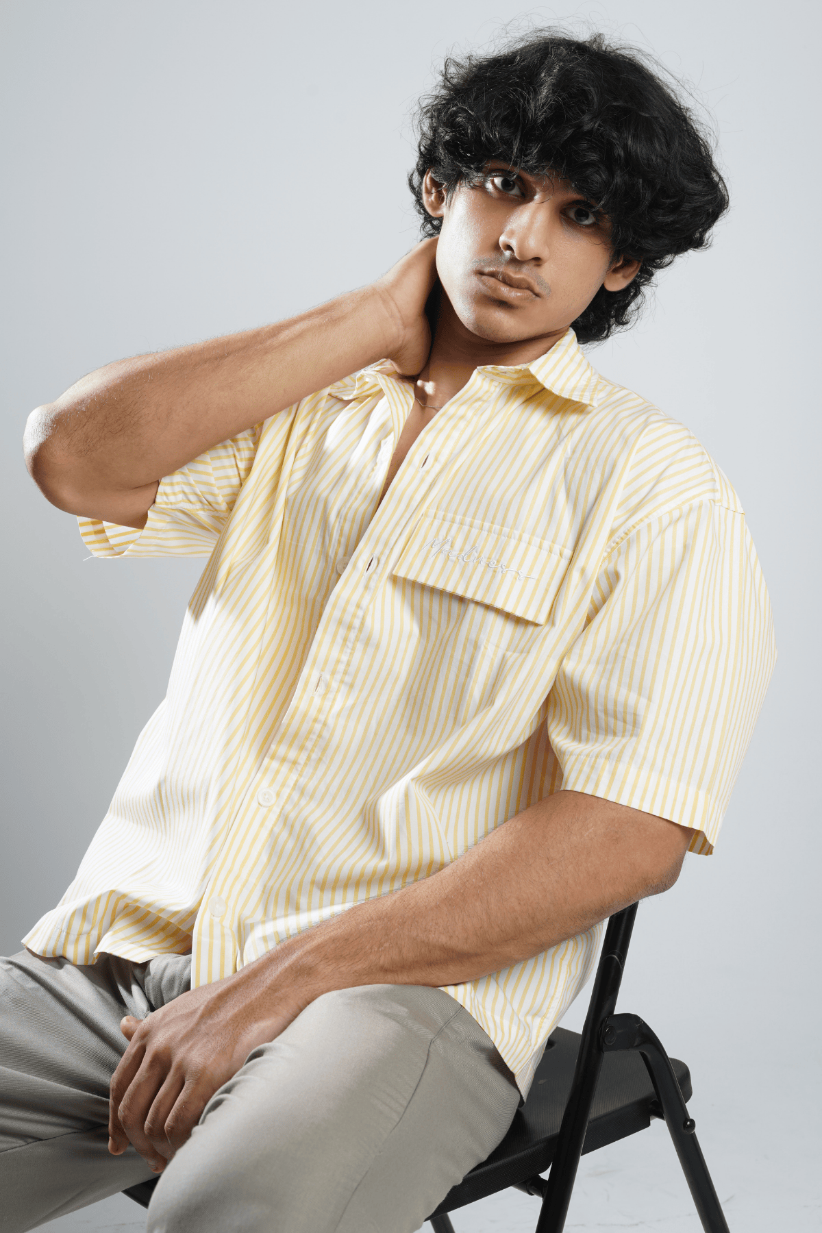 Mad Koffee Shirts Yellow & White Stripe