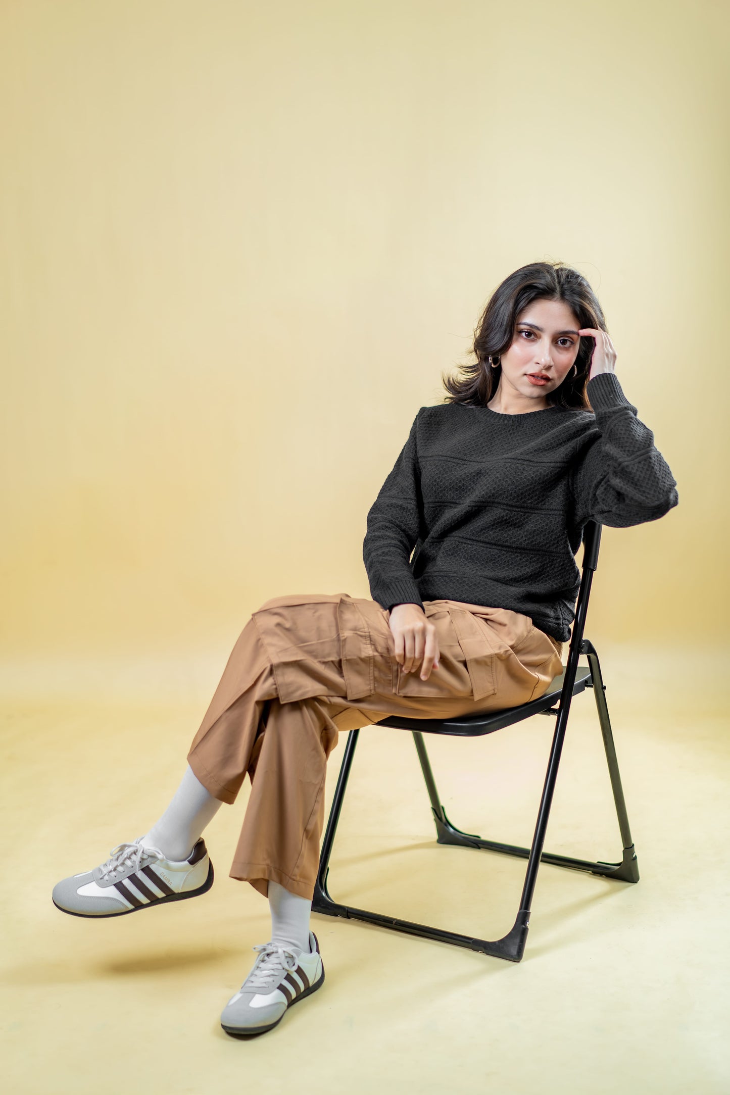 Mad Koffee Sweater Polyamide Sweater: Black