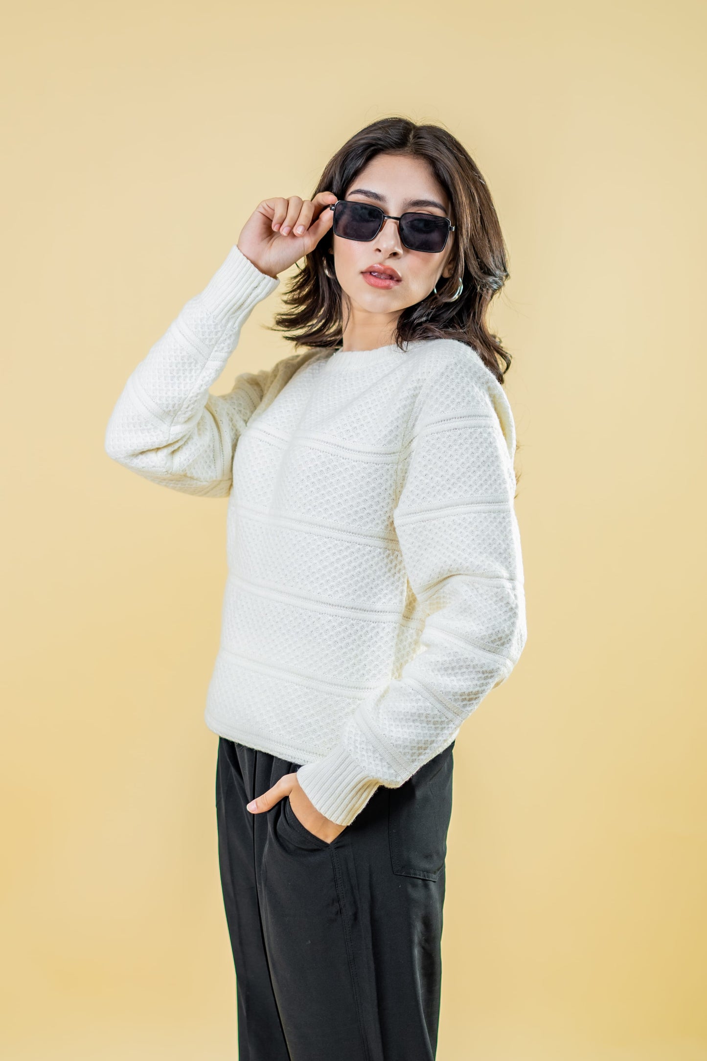 Mad Koffee Sweater Polyamide Sweater: White