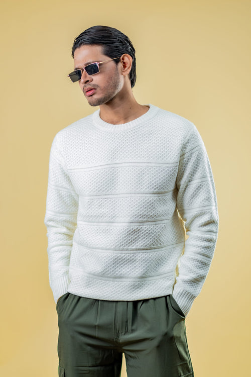 Load image 1 in gallery view. Mad Koffee Sweater Polyamide Sweater: White