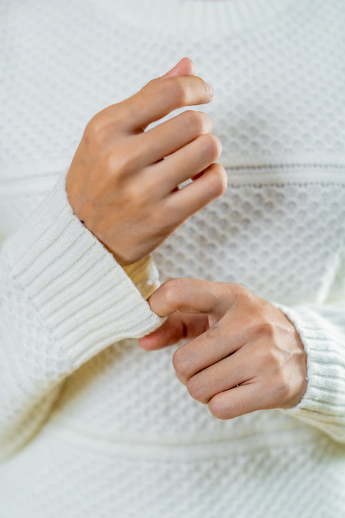 Load image 1 in gallery view. Mad Koffee Sweater Polyamide Sweater: White