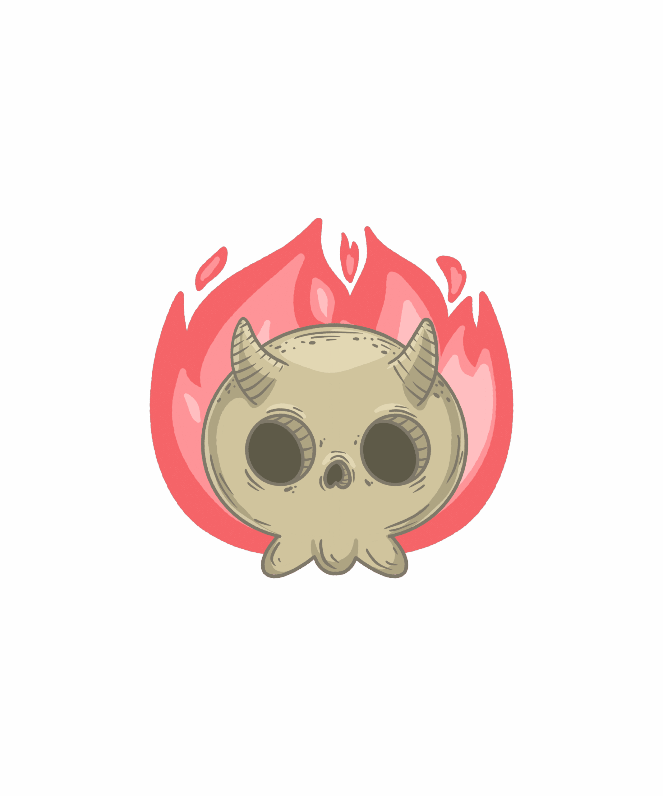 Cute Devil Mask Regular fit T-shirt