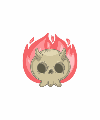 Cute Devil Mask Regular fit T-shirt