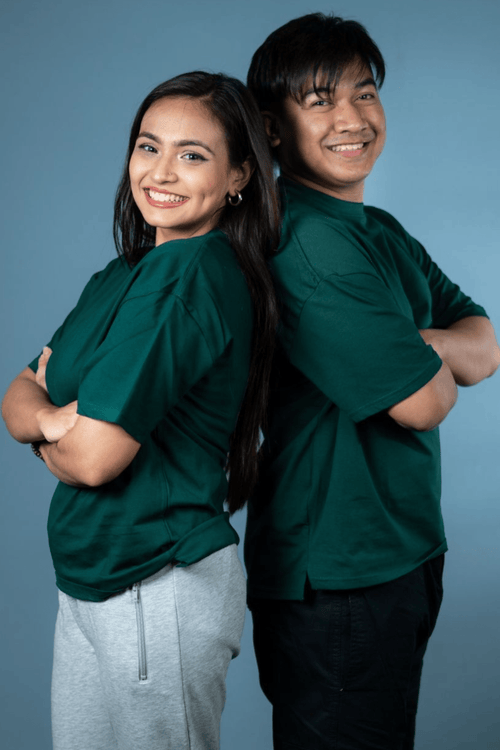 Load image 1 in gallery view. Mad Koffee T-shirt Oversized Drop Shoulder T-Shirt – Dark Green