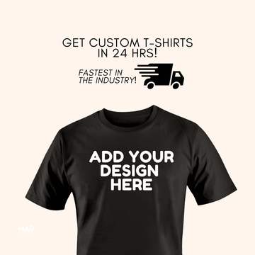 Mad Koffee T-shirts Black / 2XL Custom Both Side Print - Regular Fit T-shirt