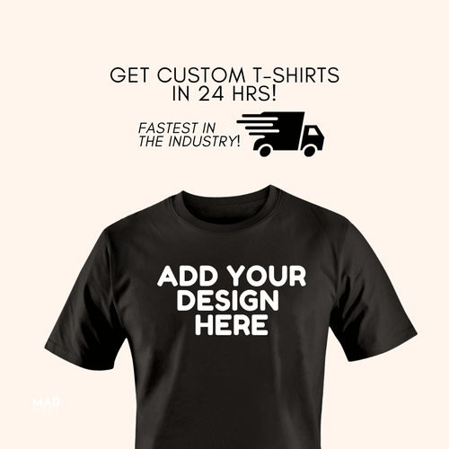 Load image 1 in gallery view. Mad Koffee T-shirts Custom Both Side Print - Regular Fit T-shirt