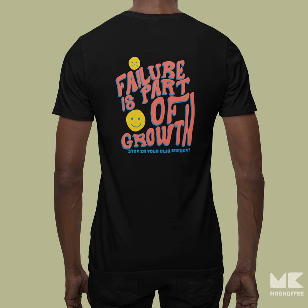 Mad Koffee T-shirts Failure Is Part Of Growth - Regular Fit T-shirt