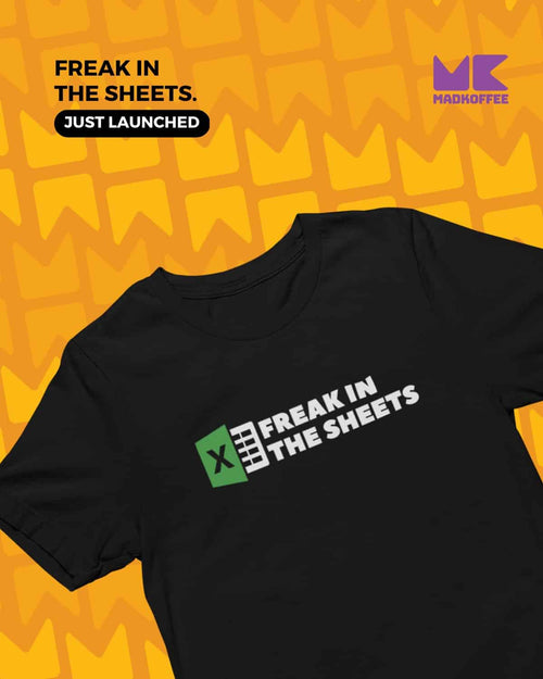 Load image 1 in gallery view. Mad Koffee T-shirts Black / 2XL Freak In The Sheets - Regular Fit T-shirt