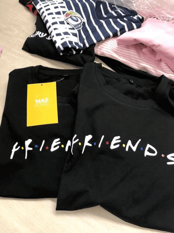 Mad Koffee T-shirts Black / 2XL Friends - Regular Fit T-shirt