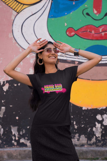 Mad Koffee T-shirts Black / 2XL Here For Attendance - Regular Fit T-shirt