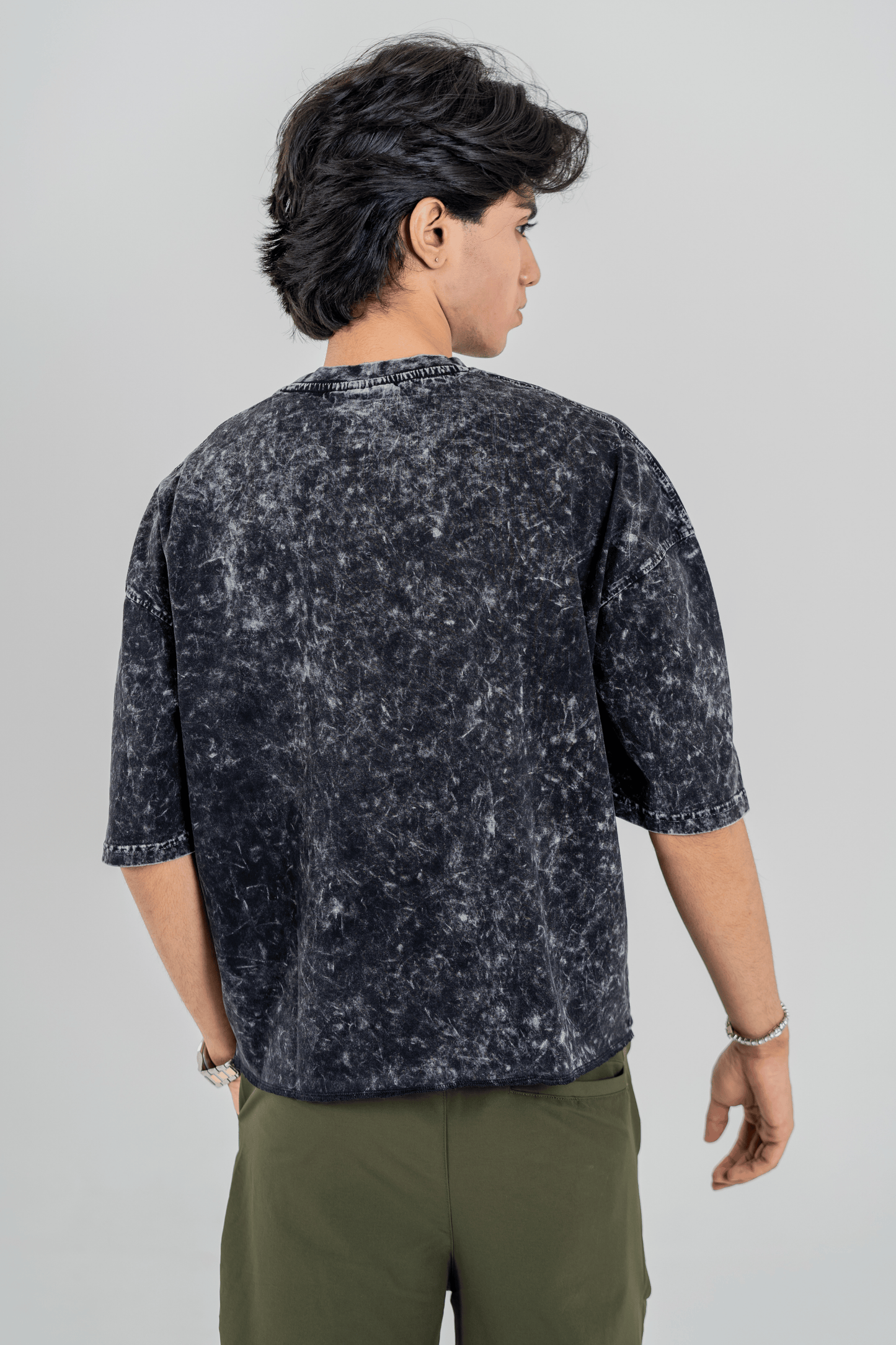 Mad Koffee T-shirts Men’s Full Pour Acid Wash Tee – Washed Black