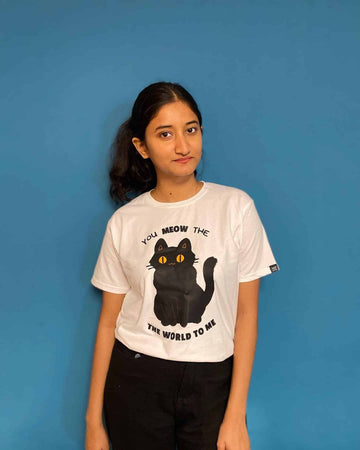 Mad Koffee T-shirts White / 2XL You Meow The World To Me - Regular Fit