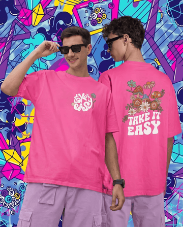 Mad Koffee Rose / 2XL Take It Easy- Oversized Drop Shoulder T-shirt