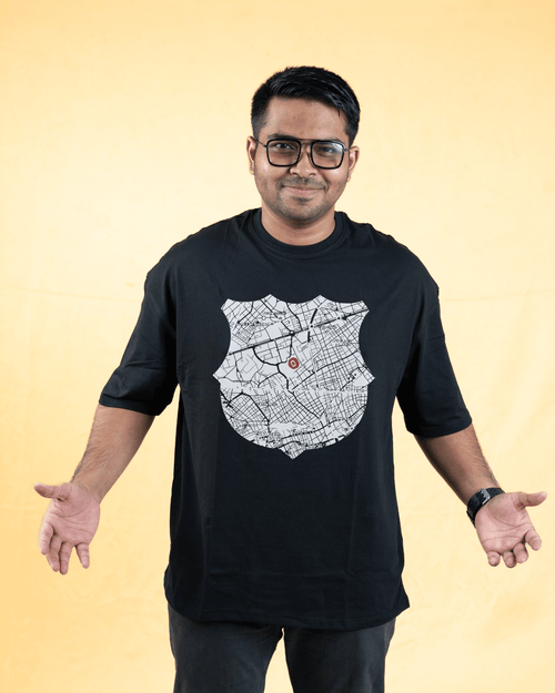 Load image 1 in gallery view. Mad Koffee Talking Tiki-Taka OUR HOME - Talking Tiki-Taka  X  Mad Koffee Merch - Oversized Drop Shoulder T-shirt
