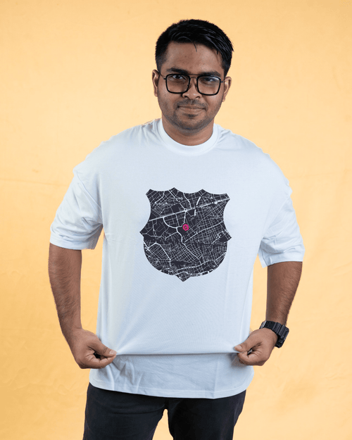 Load image 1 in gallery view. Mad Koffee Talking Tiki-Taka OUR HOME - Talking Tiki-Taka  X  Mad Koffee Merch - Oversized Drop Shoulder T-shirt