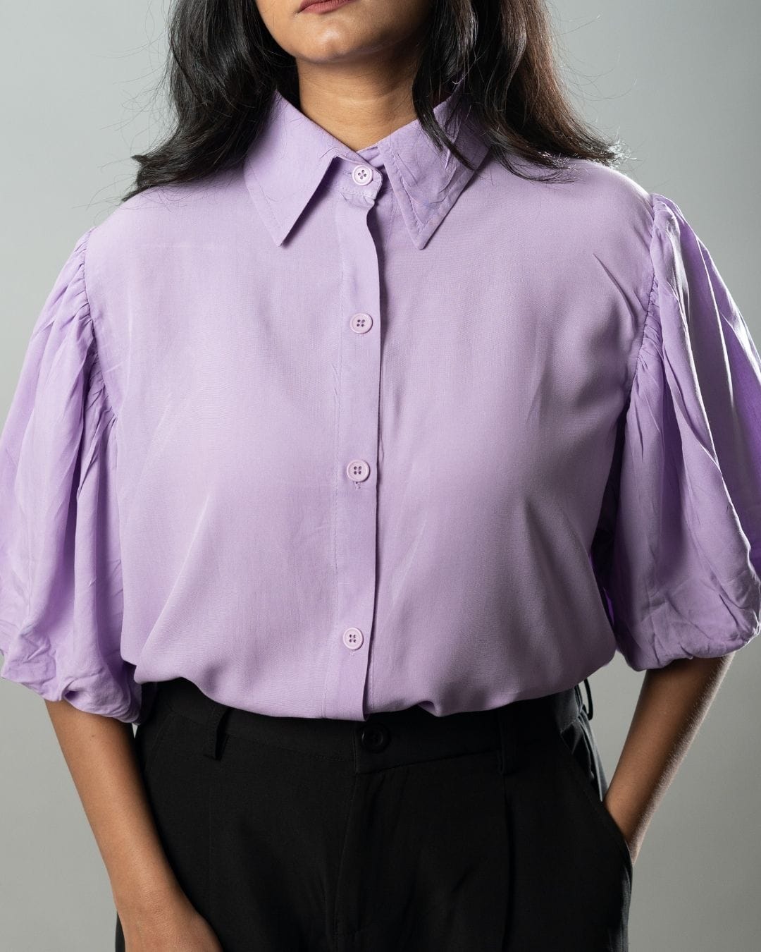 Mad Koffee Tops Airy Drapes Shirt Top for Women – Bloom