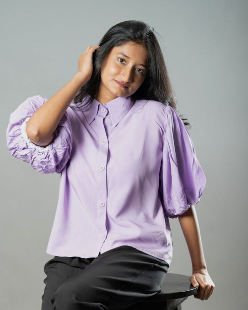 Load image 1 in gallery view. Mad Koffee Tops Airy Drapes Shirt Top for Women – Bloom