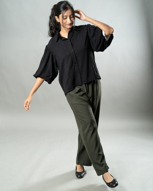 Load image 1 in gallery view. Mad Koffee Tops Airy Drapes Shirt Top for Women – Eclipse