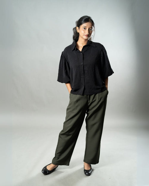 Load image 1 in gallery view. Mad Koffee Tops Airy Drapes Shirt Top for Women – Eclipse