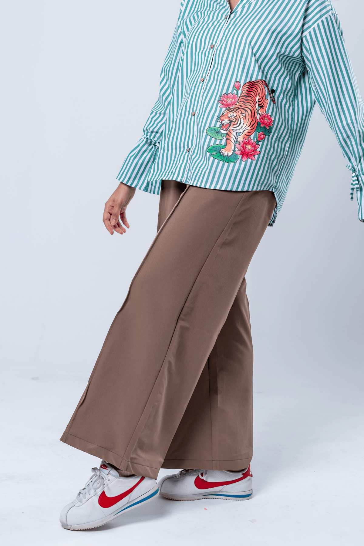 Mad Koffee Women's Flared Pants - Earthy Mocha
