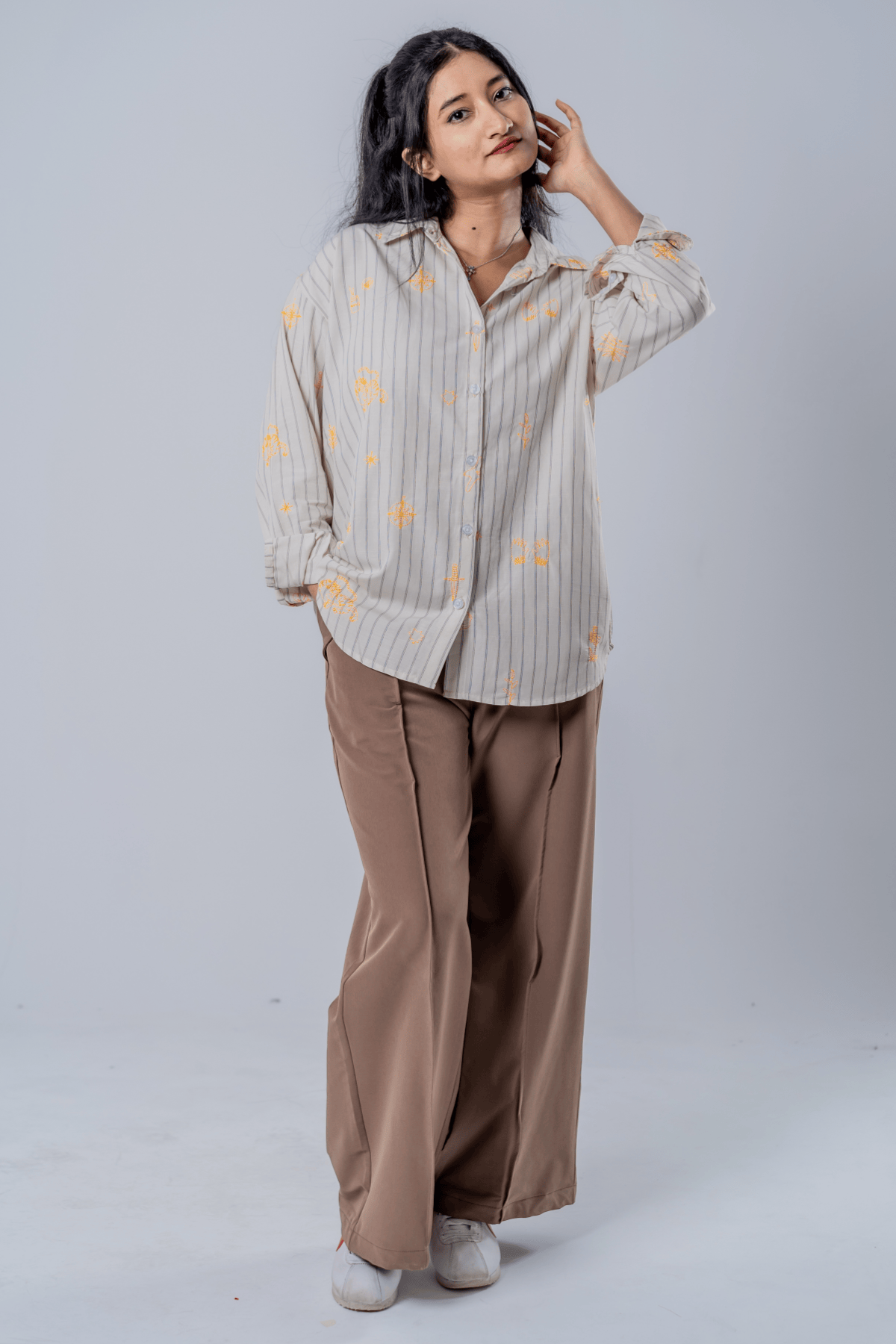 Mad Koffee Women's Flared Pants - Earthy Mocha